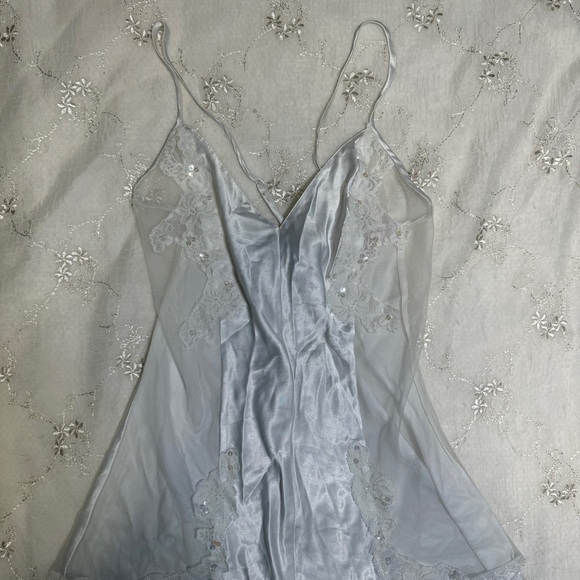 Vintage Y2K Victoria’s Secret White Satin Mesh Inset Bodysuit – Size M - Picture 3 of 9